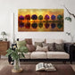 Sunset Reflection Trees Wall Art Canvas Office Home Room Framed 80x45cm