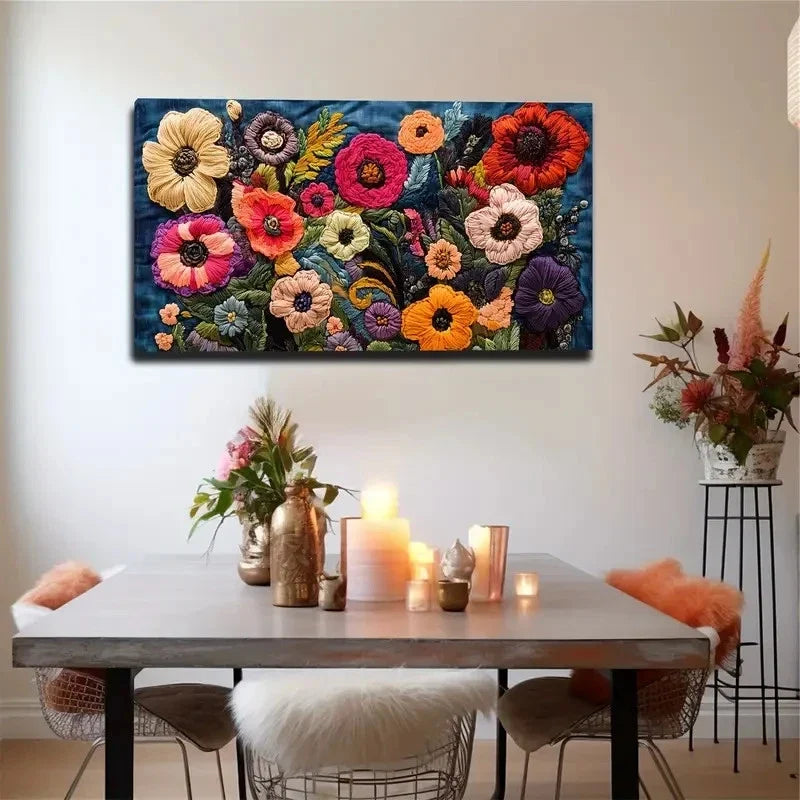 Modern Bohemian Painting Wall Art Canvas Office Home Room Framed 80x45cm