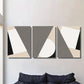 3pcs light luxury abstract geometric Metal Print Ready to Hang Art