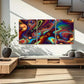 3pcs Abstract Halo Modern Metal Print Ready to Hang Art