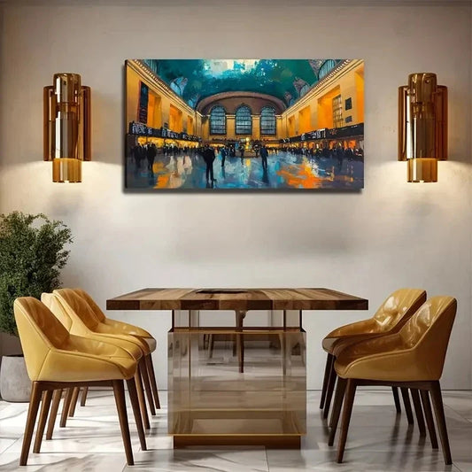 Bohemian-Inspired Abstracted Wall Art Canvas Office Home Room Framed 120x60cm
