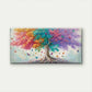 Vibrant Tree with Butterflies Wall Art Canvas Office Home Room Framed 120x60cm