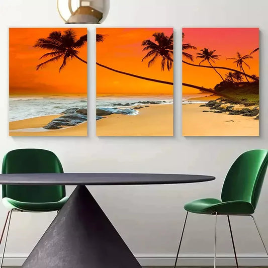 3pcs Modern Seascape Canvas Framed 40x60cm - High Quality Print 100% Australian Made Wall Canvas Ready to Hang