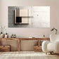 Black White Geometric Modern Wall Art Canvas Office Home Room Framed 120x60cm
