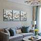 3pcs  Beautiful Blooming White Flowers Wall Art Set Canvas Framed 40x60cm - High Quality Print 100% Australian Made Wall Canvas Ready to Hang