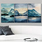 3pcs Abstract Mountain Canvas Framed 40x60cm - High Quality Print 100% Australian Made Wall Canvas Ready to Hang