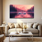 Two Swan Necks In A Heart Wall Art canvas office home room framed 120x60cm