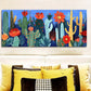 3pcs  Mushroom garden Art Painting  Metal Print Ready to Hang Art