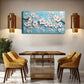 White Flowers on Brown Branches Wall Art Canvas Office Home Room Framed 120x60cm