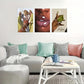 3pcs Fashion Theme African American Woman Metal Print Ready to Hang Art