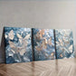 3pcs  Glittering Butterflies Over Water Wall Art Set Canvas Framed 40x60cm - High Quality Print 100% Australian Made Wall Canvas Ready to Hang