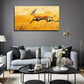 Running Deer Perfect Wall Art Canvas Office Home Room Framed 120x60cm