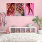 3pcs   African American Black Women, Gorgeous  Metal Print Ready to Hang Art