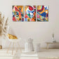 3pcs Impressionist Art Decorative Posters Decor Metal Print Ready to Hang Art