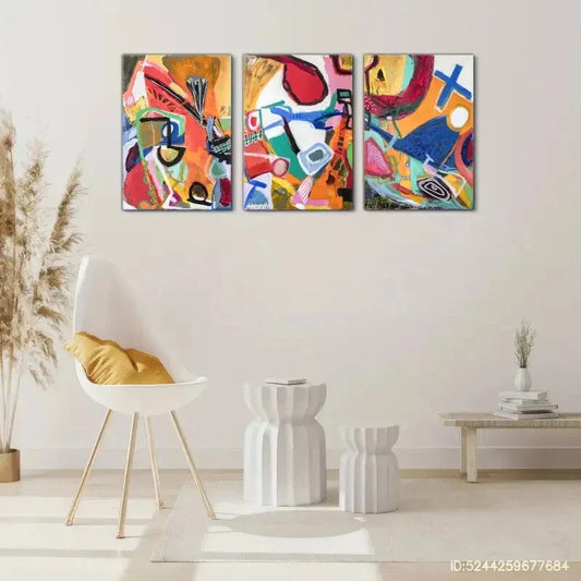 3pcs Impressionist Art Decorative Posters Decor Metal Print Ready to Hang Art