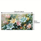 Abstract Green Rose Flower wall canvas office home room framed 120x60cm