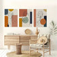 3pcs Abstract Line Classic Geometric Metal Print Ready to Hang Art
