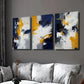 3pcs Classic Geometric Oil Painting Style Wall Art Set Canvas Framed 40x60cm - High Quality Print 100% Australian Made Wall Canvas Ready to Hang