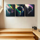 3pcs Angel Statue Design Metal Print Ready to Hang Art