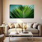 Vibrant Green Palm Leaf Wall Art Canvas Office Home Room Framed 80x45cm