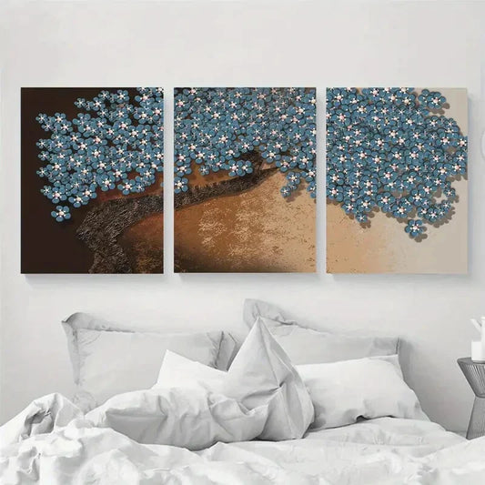 3pcs Nordic Simple Plant Metal Print Ready to Hang Art