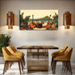 Tropical Beach Music Party Wall Art Canvas Office Home Room Framed 120x60cm