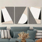 3pcs light luxury abstract geometric Metal Print Ready to Hang Art