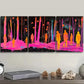 3pcs   Pink people in the woods Wall Art Set Canvas Framed 40x60cm - High Quality Print 100% Australian Made Wall Canvas Ready to Hang