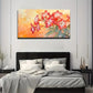 Present A Bright Red Color Wall Art Canvas Office Home Room Framed 120x60cm