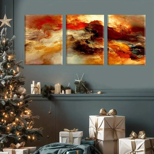 3pcs Color Poster, Fantasy Decorations, Metal Print Ready to Hang Art