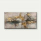Abstract Golden Leaf Wall Art Canvas Office Home Room Framed 120x60cm