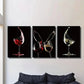 3pcs ,Featuring Wine, Embodying Minimalis Metal Print Ready to Hang Art