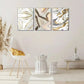 3pcs Living Artistic Highlight, Abstract lines Metal Print Ready to Hang Art