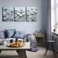 3pcs  Three-Dimensional, White Flowers Wall Art Set Canvas Framed 40x60cm - High Quality Print 100% Australian Made Wall Canvas Ready to Hang