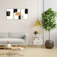 3pcs Black White and Golden Brush Stroke Designs Metal Print Ready to Hang Art