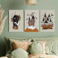 3pcs Creepy coffin dark academic Metal Print Ready to Hang Art