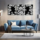3pcs Black & White Flower Design Wall Art Set Canvas Framed 40x60cm - High Quality Print 100% Australian Made Wall Canvas Ready to Hang
