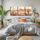 3pcs Relaxing, Desert Cactus Wall Art Set Canvas Framed 40x60cm - High Quality Print 100% Australian Made Wall Canvas Ready to Hang