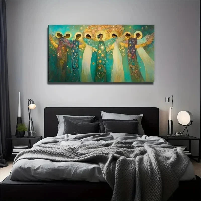 Dreamy Angel Suitable Wall Art Canvas Office Home Room Framed 120x60cm