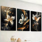 3pcs Featuring Abstract Butterfly Line Prints  Wall Art Set Canvas Framed 40x60cm - High Quality Print 100% Australian Made Wall Canvas Ready to Hang