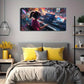 Abstract Style Musical Girl Wall Art Canvas Office Home Room Framed 120x60cm