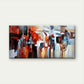 Modern Abstract Urban Wall Art Canvas Office Home Room Framed 80x45cm