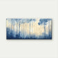 Dreamy Blue Forest Wall Art Canvas Office Home Room Framed 80x45cm