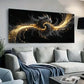 Black and Golden Galaxy wall canvas office home room framed 120x60cm