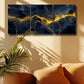 3pcs Yellow Lightning Design Metal Print Ready to Hang Art