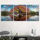 3pcs Vibrant Tree & Starry Sky Design Metal Print Ready to Hang Art