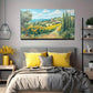 Realistic Sunflower Landscape Wall Art Canvas Office Home Room Framed 120x60cm