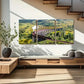 3pcs Bridge, Steam Train Metal Print Ready to Hang Art