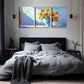 3pcs Yellow Sunflowers Placed in a Vase Perfect Wall Art Set Canvas Framed 40x60cm - High Quality Print 100% Australian Made Wall Canvas Ready to Hang
