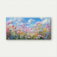 Vibrant Wildflowers Painting Wall Art Canvas Office Home Room Framed 120x60cm